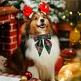 thumbnail image 6 of Zawou Christmas Pet Collars with Festive Bows Featuring Santa, Snowman, and Gingerbread Designs for Small and Medium Dogs, Holiday Party Accessory Multicolor, 6 of 6