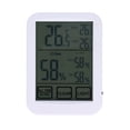 thumbnail image 1 of Electronic  Hygrometer, Small In Size Temperature Humidity  Touch Screen Lightweight  for Baby Room Guitar Room for Greenhouse Basement, 1 of 8