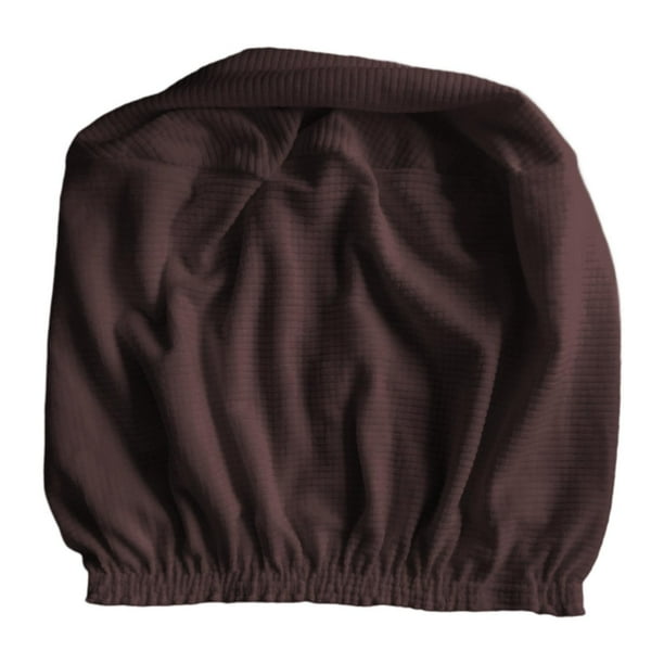 Funda para reposapiés otomano, funda gruesa de color liso, funda para puf, reposapiés para sofá Marrón