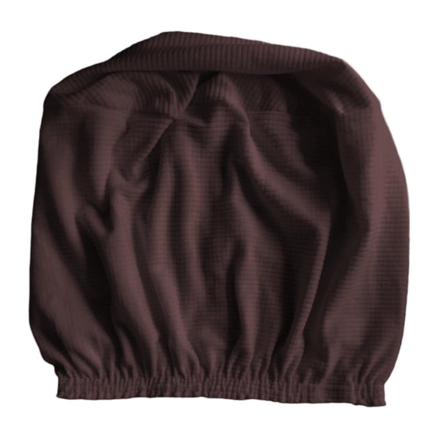 jifeng Housse de Pouf Douce Housse de Tabouret pour Chambre Salon Repose-Pieds Pouf Marron