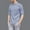 Blue, variant on 3/4 Length Sleeve Mens Shirts Casual Stylish Stand Collar Neck Button Up Henley Shirt Summer Beach Vacation Clothes Blue L