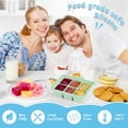 thumbnail image 3 of Ice Cube Tray, Easy-Release Silicone Large Ice Moulds with Removeable LidsPerfect for Chilled DrinksFreezer, Baby Food, Whiskey and Cocktail, LFGB Certified, 3 of 12