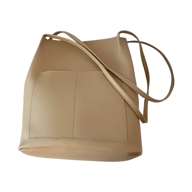Bolso de señora, bolso de cuero, bolso de diseñador, bolso tipo cubo con un solo hombro, bolso tipo bandolera