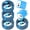 Blue, variant on 2Pcs PD & QC 20W Dual Port Charger Block with 2Pcs 6FT PD Type C Charging Cables & 2Pcs 6FT USB A to USB C Cables, Fast Charging Block Compatible with iPhone 17 16 15, Samsung, Android Phone, White