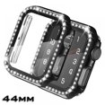 thumbnail image 1 of 2 Pack Case for Apple Watch SE/Series 6/5/4 Built-in Tempered Glass Screen Protector, All-Around Ultra-Thin Bumper Full Cover Hard PC Protective Case for iWatch, 1 of 8