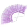thumbnail image 4 of Falda de malla para fotografía de bebé, vestido de princesa suave y lindo para fotografía de recién nacido con corona para niñas pequeñas, color morado, 4 of 14