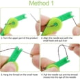 thumbnail image 2 of Automatic Needle Threader, Hand Thread Guide for Quick Eyelet Passage, Durable Plastic Construction Ensures Long-Lasting Performance, Perfect for All Skill Levels (8PCS), 2 of 7