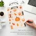 thumbnail image 3 of FORMRS Acrylic Clipboard with Low Profile Clip Standard A4 Letter Size, 12.5" x 9", Beige Fall Acorns Pattern, 3 of 8