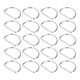 thumbnail image 2 of Anillos en D de 20 piezas, superficie galvanizada de fácil montaje, anillos en D de Metal resistentes y duraderos, 3,8x40x30mm, 2 of 5