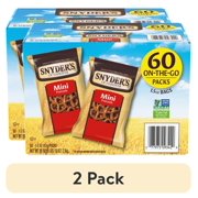 (2 pack) Snyder's of Hanover, Mini Pretzels, Individual Packs, 60 Ct