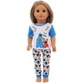 thumbnail image 2 of AmaMary 10 Pcs American Doll Clothes, Fits 18 inch Dolls, Summer Short Sleeve and Pants Outfit for 45cm Dolls, 2 of 6