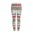 thumbnail image 2 of Christmas Leggings Printed Party Holiday Leggings Stretchy Ankle Length Skinny Tights Yoga Pants, 2 of 3