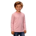thumbnail image 4 of BJUTIR Boys T Shirts Striped Long Sleeve Crewneck T Shirt Casual Kids Top Soft Comfortable For Childrens Flexible Fit Top Size 9-10 Years, 4 of 6