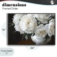 thumbnail image 4 of Stupell Industries Victorian White Flowers in Vintage Vase Black Framed Giclee Art, 24 x 16, by Petals Prints Design, 4 of 8