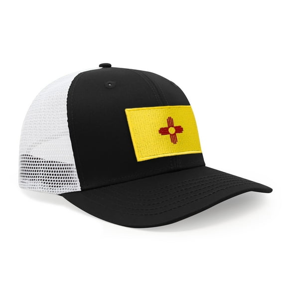 International Tie New Mexico State Flag Premium-Quality Hat (Black White)