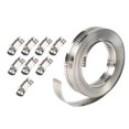 thumbnail image 4 of 304 Stainless Steel Hose Clamp Kit For Conduit 11.5Ft Belt With Fasteners Diy, 4 of 8