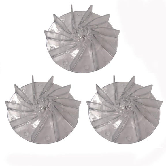 Replacement Part For Eureka Sanitaire 12988 Vacuum Cleaner Fans (Lexan) For Models 2000 Series, 1950A, 2124A [3 Fans]