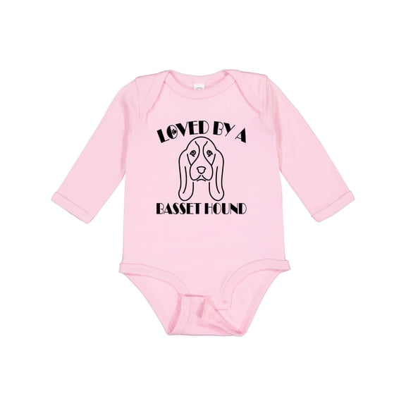 Inktastic Basset Hound Dog Boys or Girls Long Sleeve Baby Bodysuit