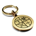 thumbnail image 1 of Stainless Steel Four Horsemen of the Apocalypse Round Medallion Keychain Circle Ring, 1 of 2