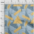 thumbnail image 1 of oneOone Coton Biologique Tissu Sergé en Popeline Rectangle et Triangle Imprimé Géométrique par la Cour 42 Pouces de Large, 1 of 4