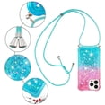 thumbnail image 5 of Funda para iPhone 15 PRO MAX Brillantina Líquida Divertida Reluciente y con Cristales en Movimiento Cuerpo Cruzado con Cordón Ajustable, 5 of 5
