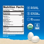 Nutricost Organic Egg White Protein Powder 8oz (Unflavored) - 15 Grams Protein per Serving, GMO-Free, Gluten Free