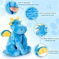 thumbnail image 2 of URRU Dog Toys Squeaky, Interactive Plush Dog Toy with Squeaker and Crinkle Paper, Suitable for Reducing Boredom and Anxiety, Cute Pet Toy for Small and Middle Dogs(Blue), 2 of 7