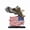 B, variant on Patriotic Bald Eagle Resin Statue with USA Flag American Eagles Sculpture 4th of July Tabletop Decor for Home Office party Fireplace Living Room