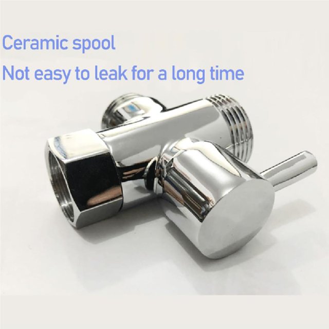 stanreset Diverter Valve 3 Way Water Separator Shower Tee Adapter T Shape Adapter Valve Connector Splitter Shower Supply No.3