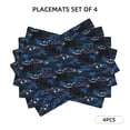 thumbnail image 5 of Rocae Blue Sports Car Printed Heat Resistant Place Mats,Classic Hemstitch Cloth Fabric Placemats Imitation Linen Place Mat Table Mats 18x12 inch, 5 of 5