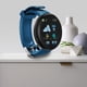 thumbnail image 3 of Injueey Reloj inteligente inalámbrico de plástico Pantalla redonda portátil Reloj de compatible con Bluetooth de presión arterial Relojes inteligentes Azul, 3 of 6