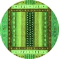 thumbnail image 1 of Ahgly Company Indoor Round Abstract Green Modern Area Rugs, 3' Round, 1 of 4