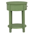thumbnail image 5 of Weston Home Easley Circle End Table With Drawer And Lower Storage, Meadow Green, 5 of 8