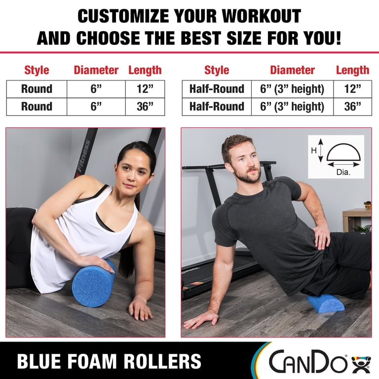 Blue Round Pe Foam Roller 6 x 12 Inches photo 6
