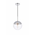 thumbnail image 5 of Living District Eclipse 1-Light Glass & Metal Pendant in Brass/Clear, 5 of 7