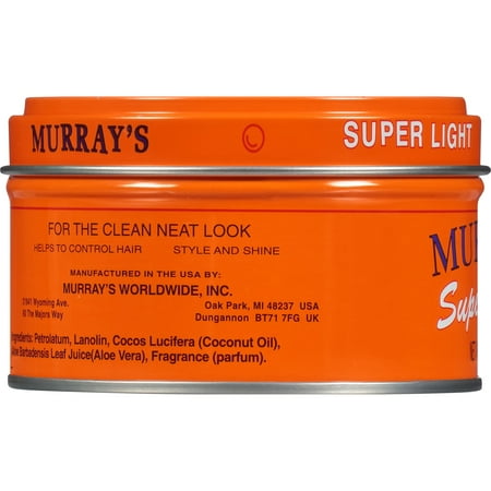 Murray S Murray S Super Light Pomade 3 Oz Walmart Com