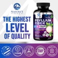 thumbnail image 4 of Psyllium Husk Powder 1500mg Per Serving - Soluble Fiber Supplement for Daily Digestive Health & Regularity Support, Natural Psyllium Powder Caps, Vegan Prebiotic, Non-GMO & Gluten-Free - 120 Capsules, 4 of 9