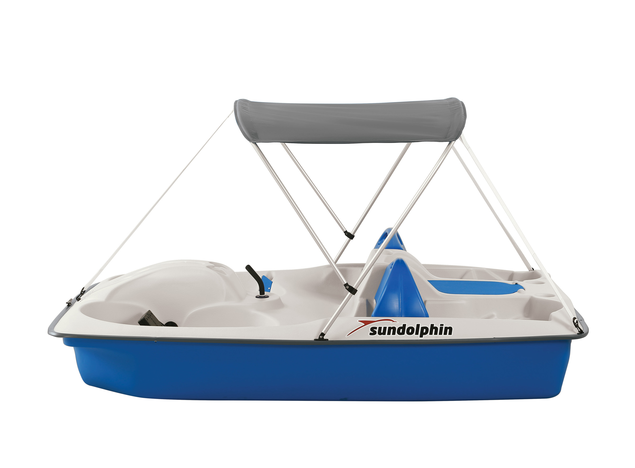 Sun Dolphin 5 Seat Sun Slider Pedal Boat with Canopy, Blue - image 3 of 6