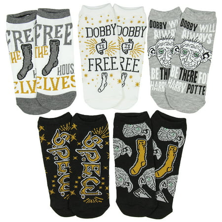 The Wizarding World of Harry Potter Dobby The House Elf No-Show Ankle Socks 5