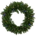 thumbnail image 2 of Northlight 24" Prelit LED Lights Northern Pine Artificial Christmas Wreath - Multi Lights, 2 of 9
