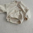 thumbnail image 6 of FAOWME Boys Girls Clothes Hoodies Zipper Sweatshirt+Trouser Casual 2Pcs White 0-3 Months, 6 of 7