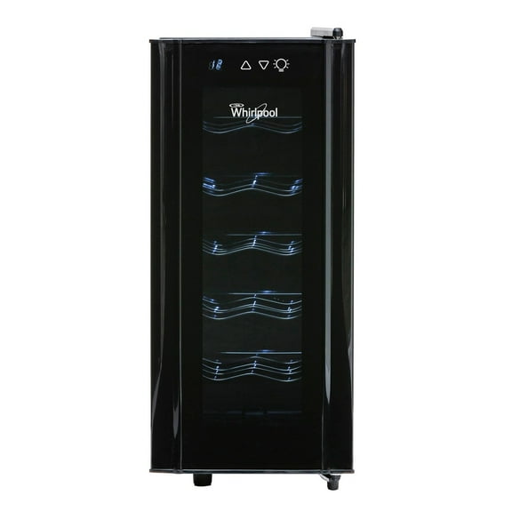 Cava de Vino Whirlpool 12 Botellas Temperatura Ajustable WW2001B Color: negro