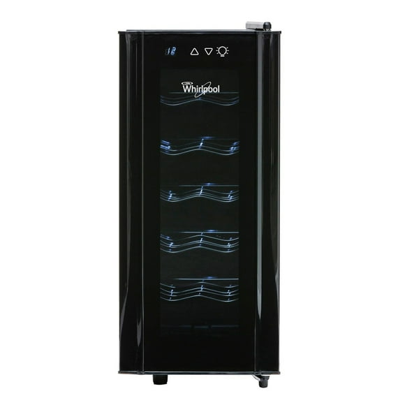 Cava de Vino Whirlpool 12 Botellas Temperatura Ajustable WW2001B Color: negro