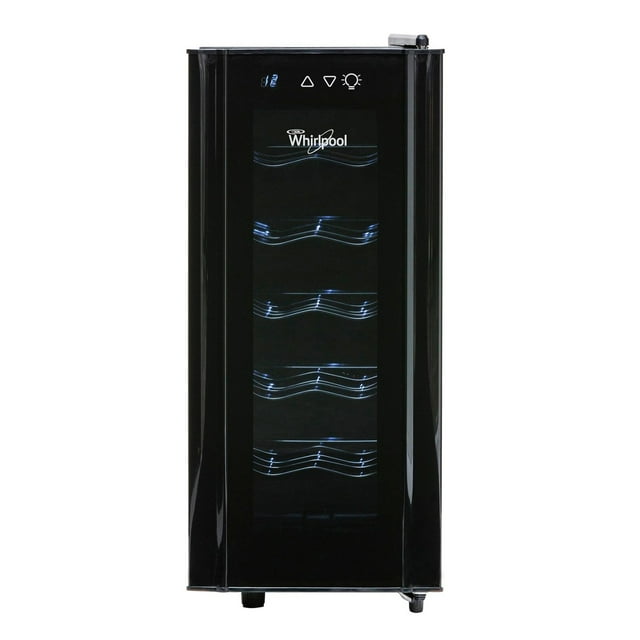Cava de Vino Whirlpool 12 Botellas Temperatura Ajustable WW2001B Color: negro
