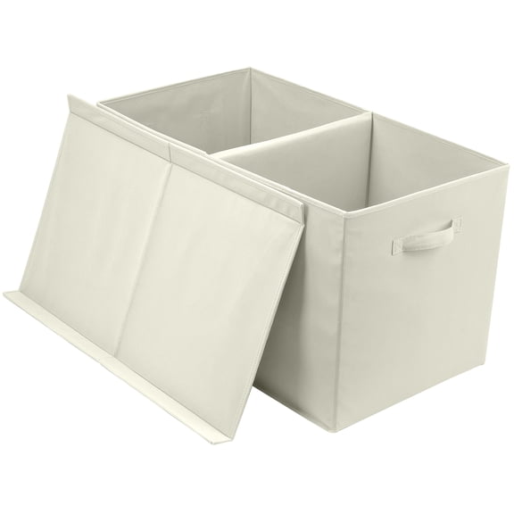 Sorbus Toy Chest with Lid, Collapsible Kids Storage Bin for Nursery Playroom, Beige