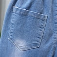 thumbnail image 5 of CPNG Girls Slimming Flare Jeans Teen Girls Daily Elastic High Waisted Bow Decoration Flared Trousers Casual Bell Bottom Denim Pants(D,3-4 Years), 5 of 5