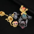 thumbnail image 3 of 10pcs Funny Halloween Ghost Head Zombie Finger Head Set Finger Toy Finger Puppets Finger Doll Props Toy Educational Finger Puppets (Yellow and Gray Gh, 3 of 4