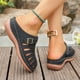 thumbnail image 4 of MKLEKYY Sandalias de Verano para Mujer, Lisas, Informales, Con Punta Abierta, Cuñas, Cómodas, para Playa, Sandalias, Zapatillas 865, 4 of 4