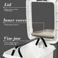thumbnail image 4 of Step-On Trash Can with Lid - 4 Gallon Dual-Action Kitchen/Bathroom Waste Bin - Odor-Proof Sealed Design, Hidden Bag Holder, 4 of 6