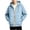 Blue, variant on Txenfivo Boys Jacket with Hood, 7-17 Full Zip Warm Quilted Coat for Boys Contrast Sleeve Outerwear